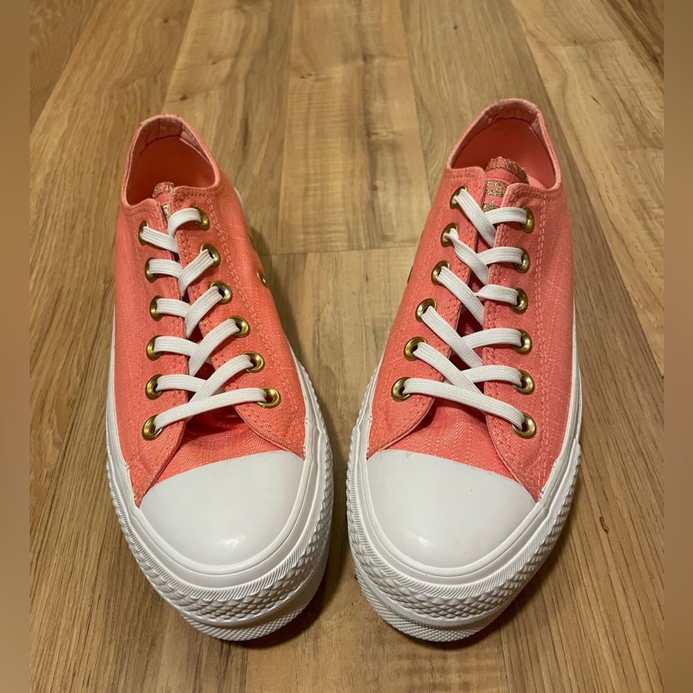 Converse Platform Pink-ish/Orange Shoes (Size 7)